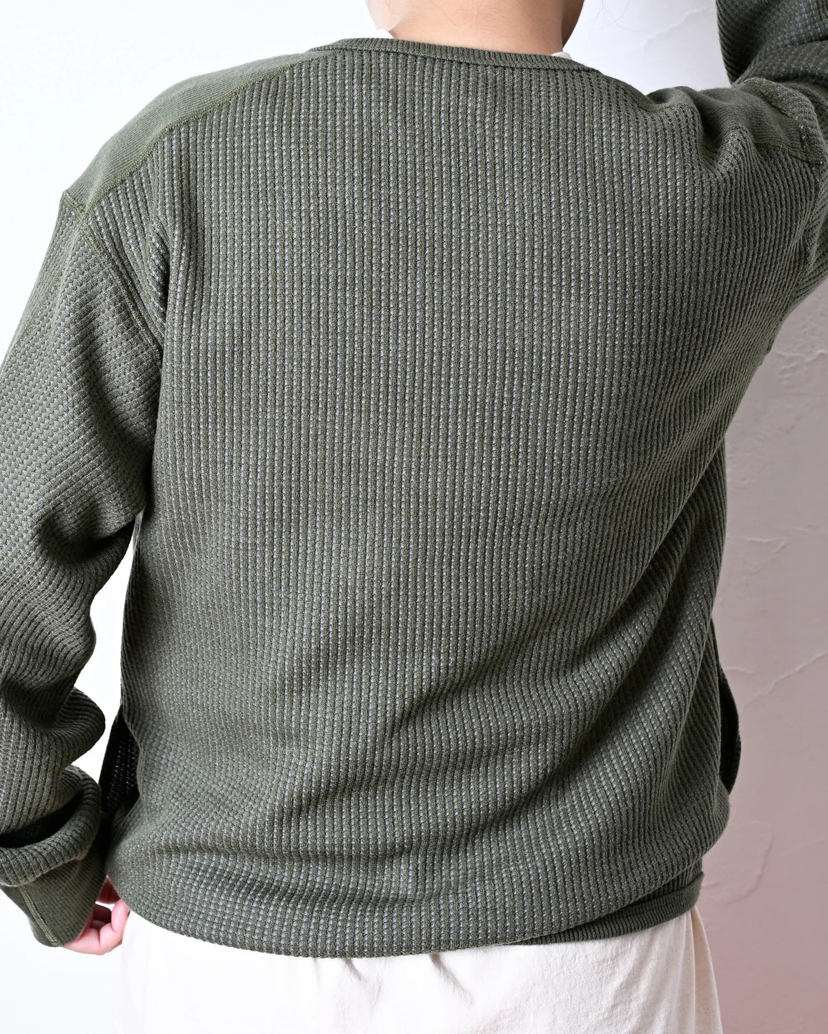 WOOL WAFFLE ZIP CARDIGAN
