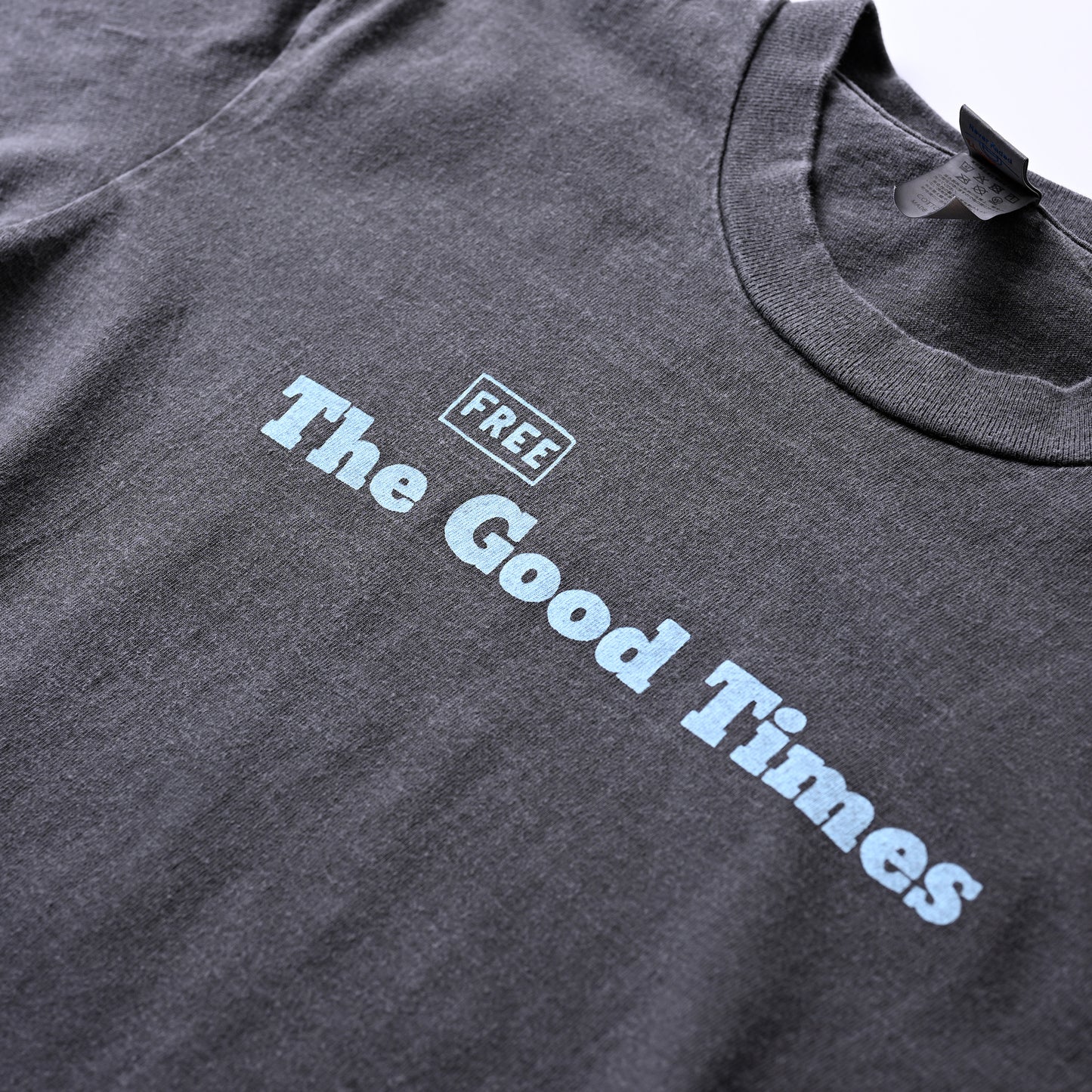 S/S GIANT 16/-OE PIGMENT TEE(News Paper)