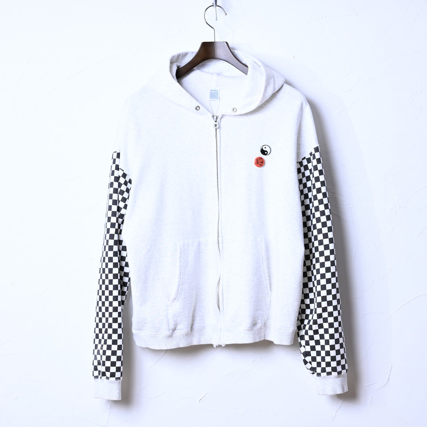 LW Checkered flag Zip parka | DEL:1中