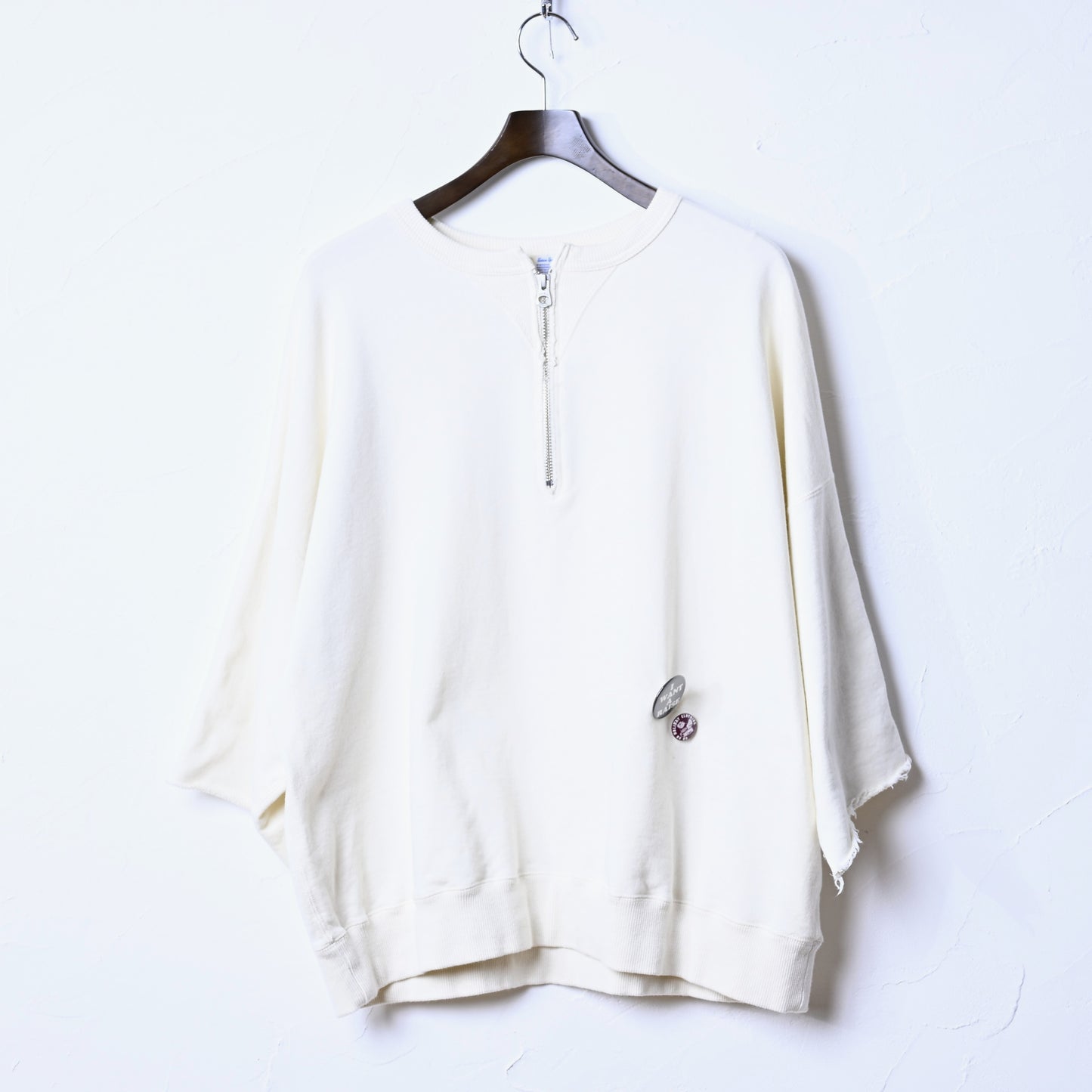 LW Half Zip Chop Sleeve| DEL: 1月中