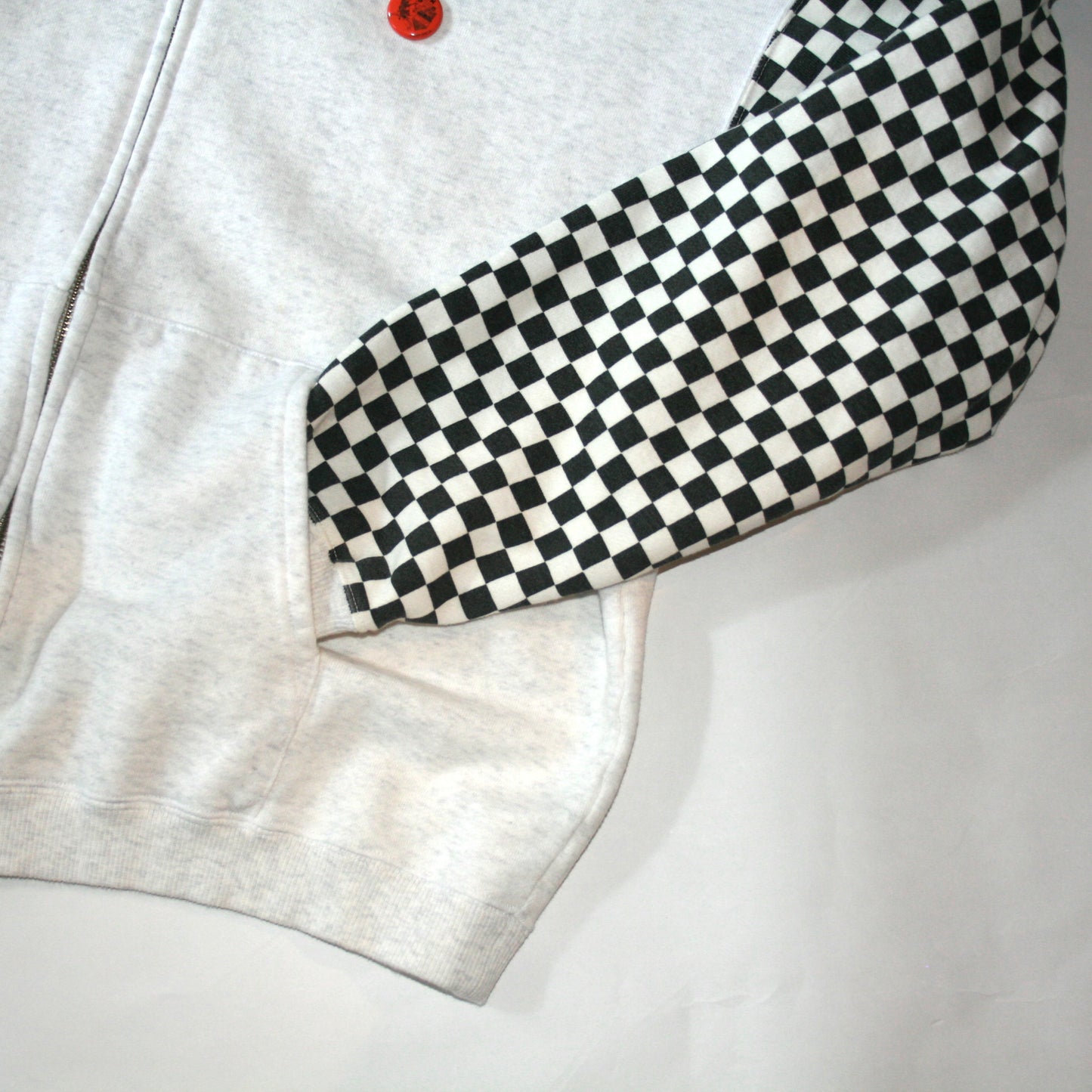 LW Checkered flag Zip parka | DEL:1中