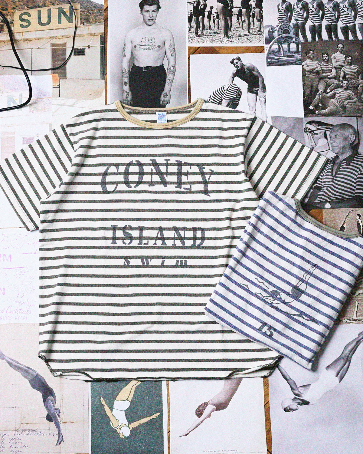 BORDER TEE（CONEY)