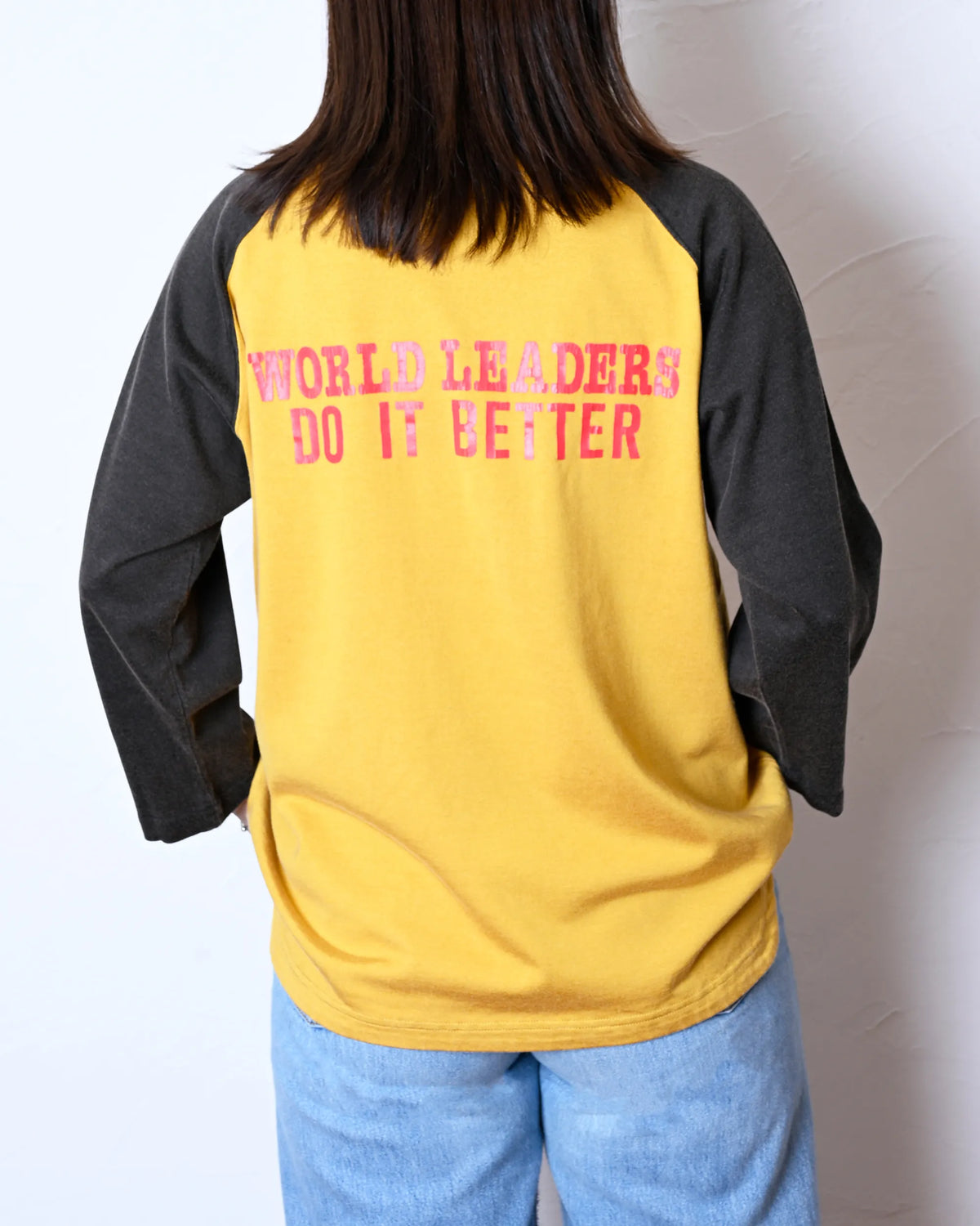 C/R RAGLAN TEE(WORLD LEADERS)