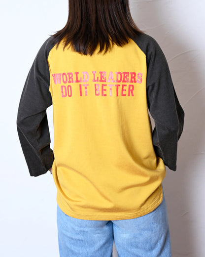 C/R RAGLAN TEE(WORLD LEADERS)