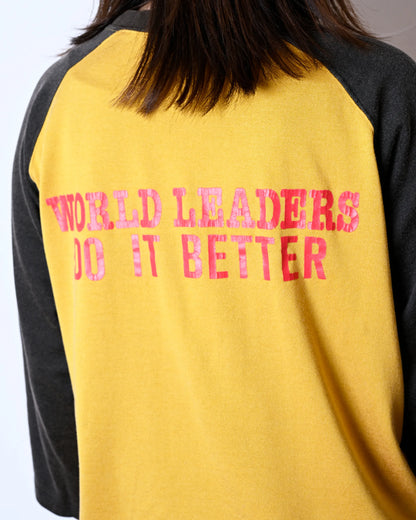 C/R RAGLAN TEE(WORLD LEADERS)