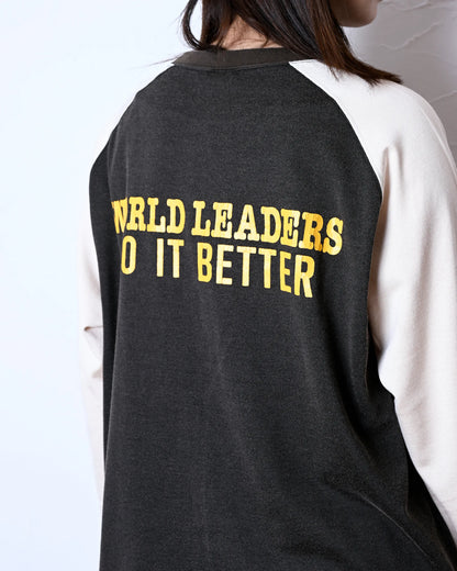 C/R RAGLAN TEE(WORLD LEADERS)