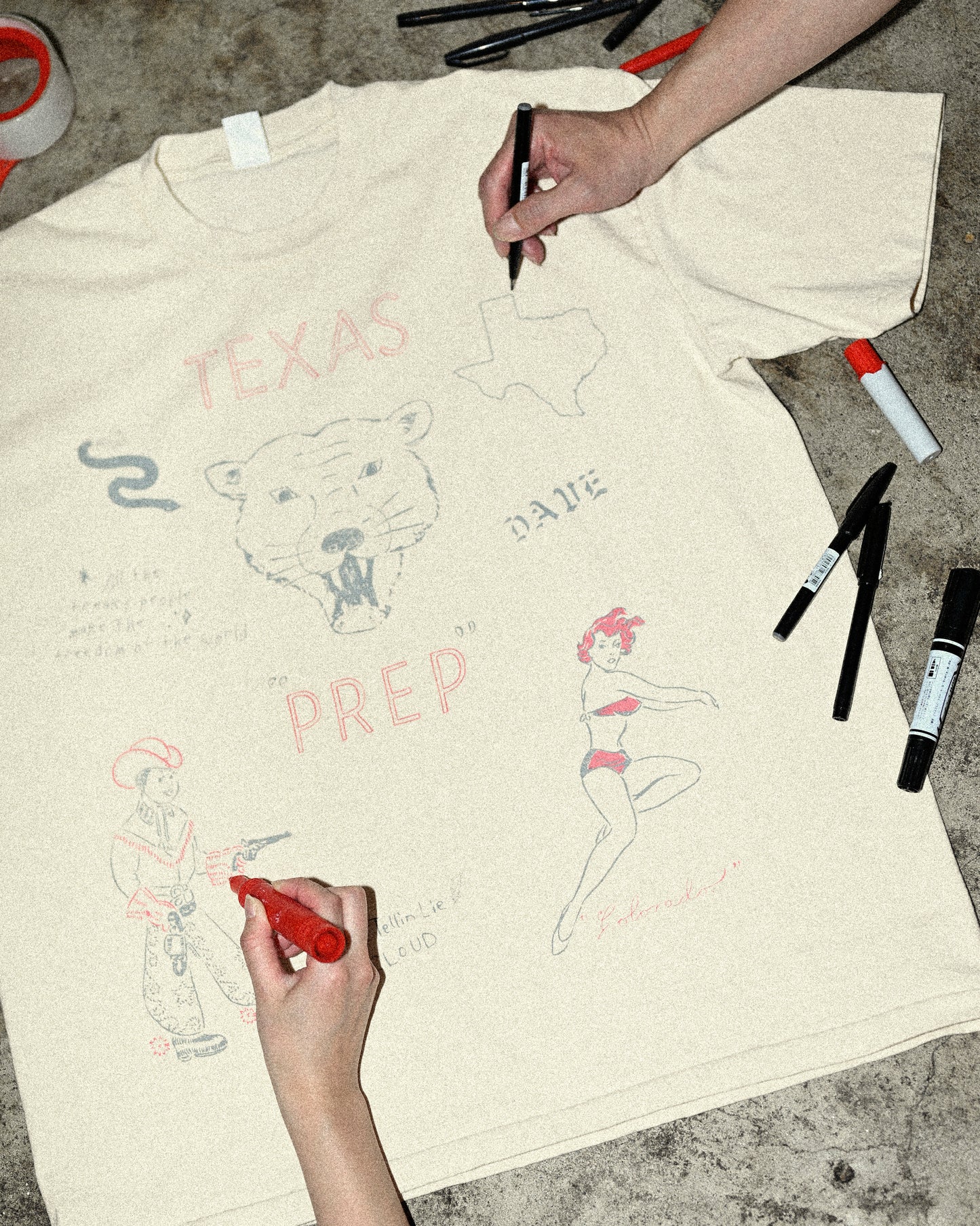 GIANT Tube PG Print S/S TEE(TEXAS)