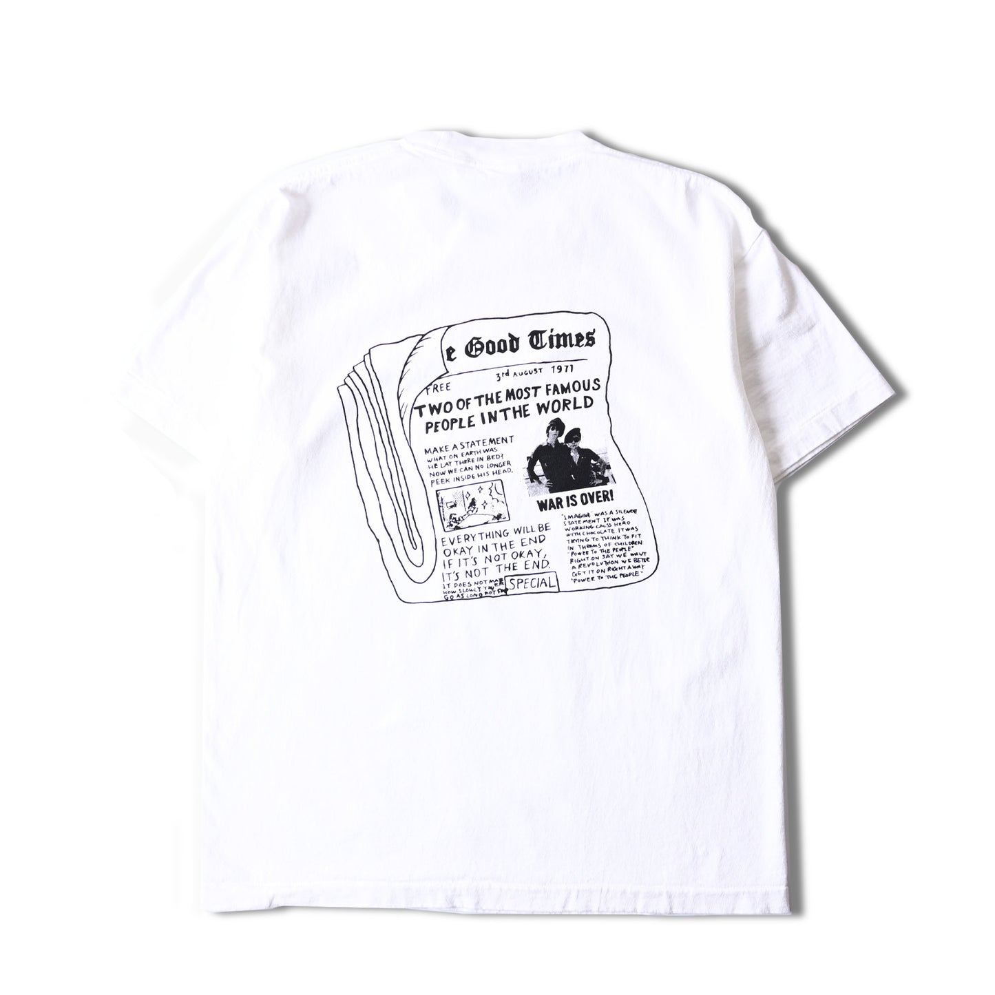 S/S GIANT 16/-OE PIGMENT TEE(News Paper)