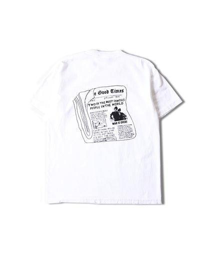 S/S GIANT 16/-OE PIGMENT TEE(News Paper)