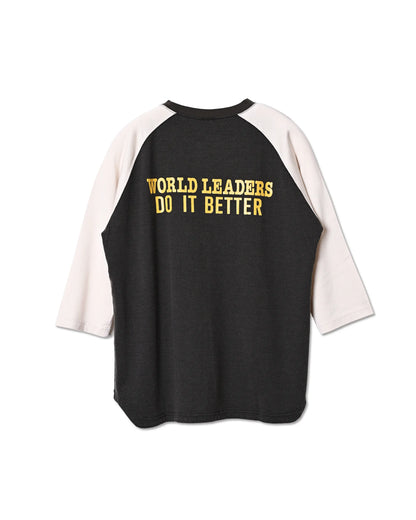 C/R RAGLAN TEE(WORLD LEADERS)