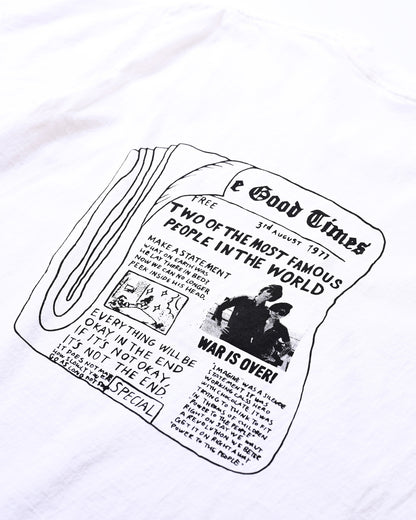 S/S GIANT 16/-OE PIGMENT TEE(News Paper)