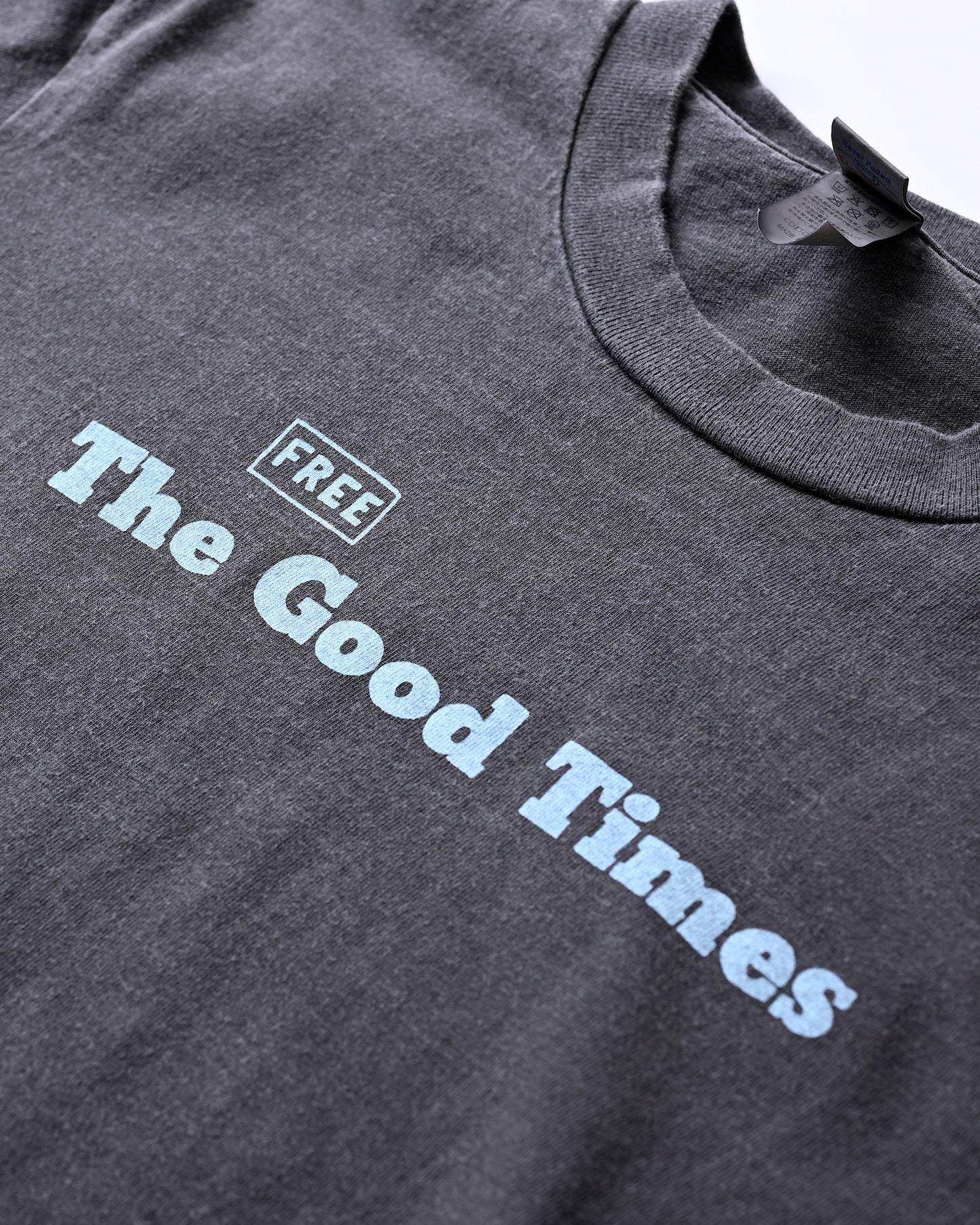 S/S GIANT 16/-OE PIGMENT TEE(News Paper)