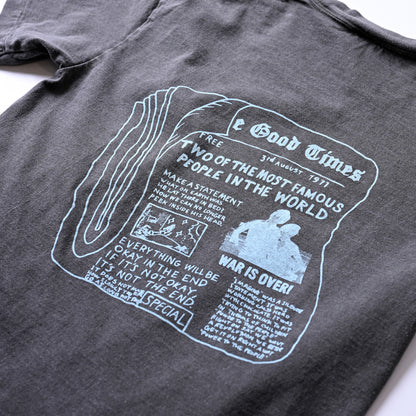 S/S GIANT 16/-OE PIGMENT TEE(News Paper)