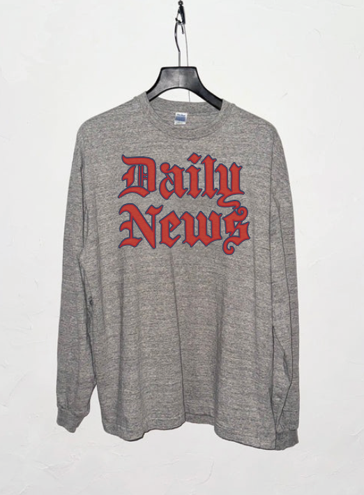 ★26AW★GIANT RAFFY PRINT L/ST(Daily News)