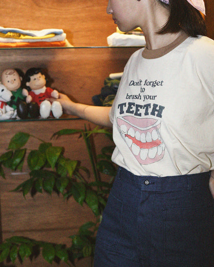 S/S NICKY RINGER TEE（TEETH)