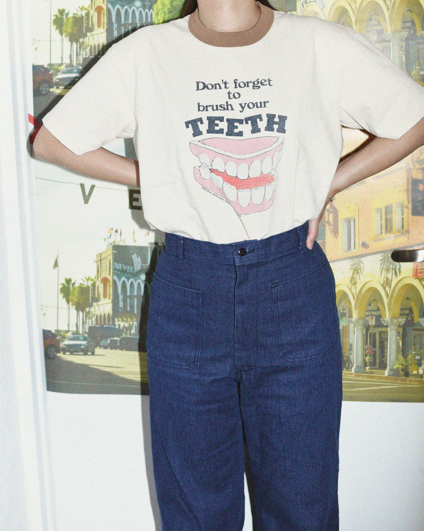 S/S NICKY RINGER TEE（TEETH)