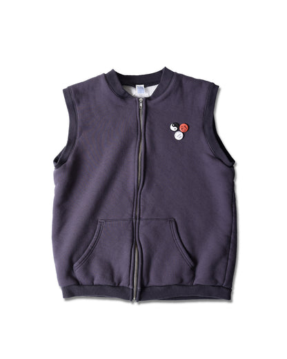 Faded Zip Vest
