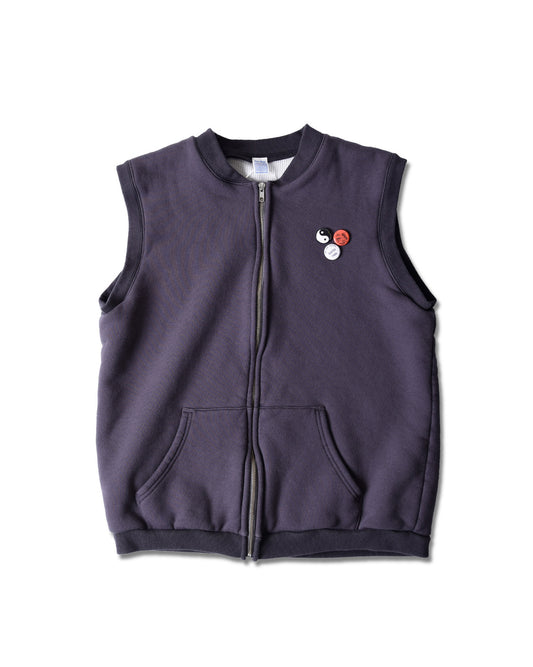 Faded Zip Vest
