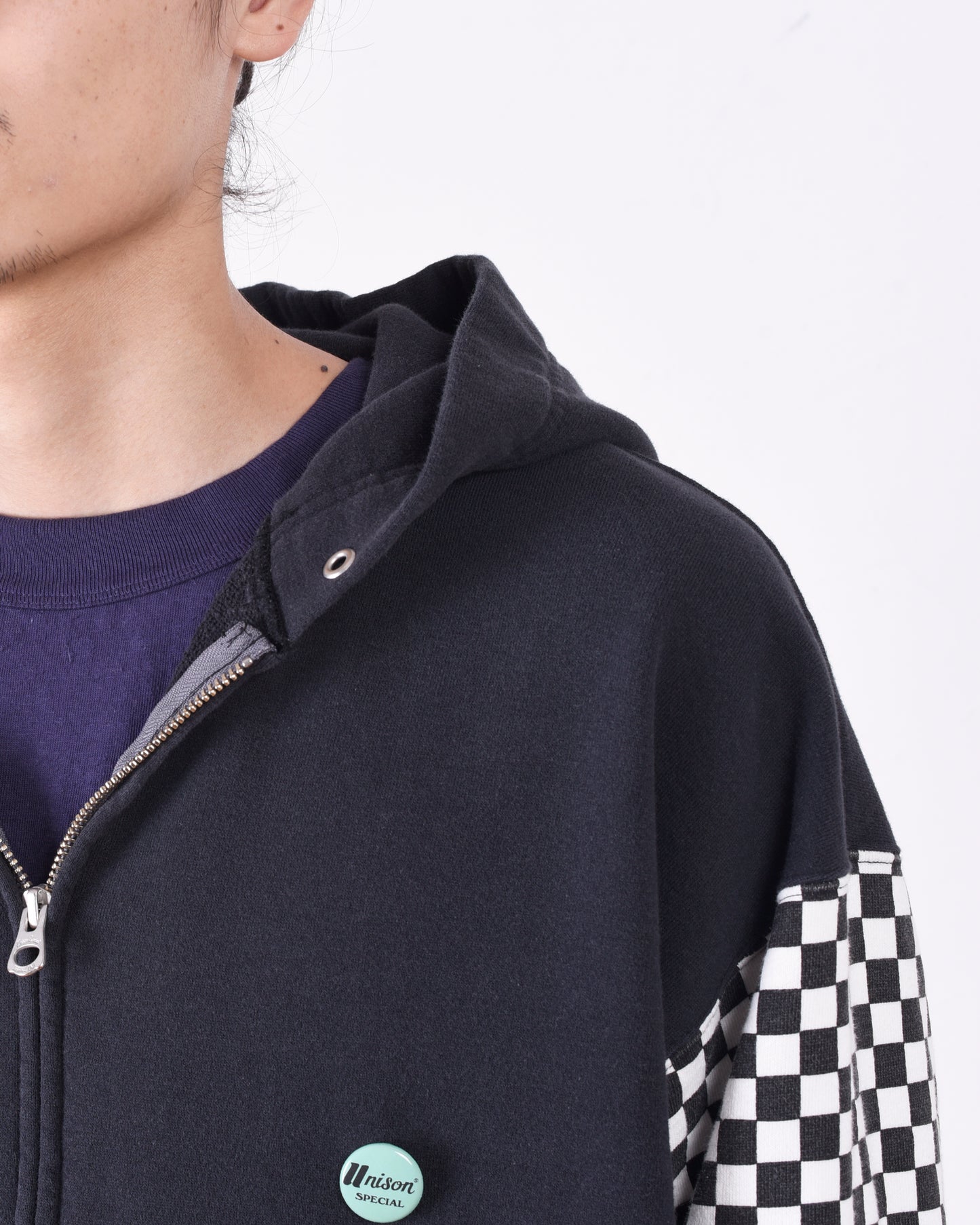 LW Checkered flag Zip parka