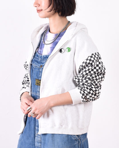 LW Checkered flag Zip parka