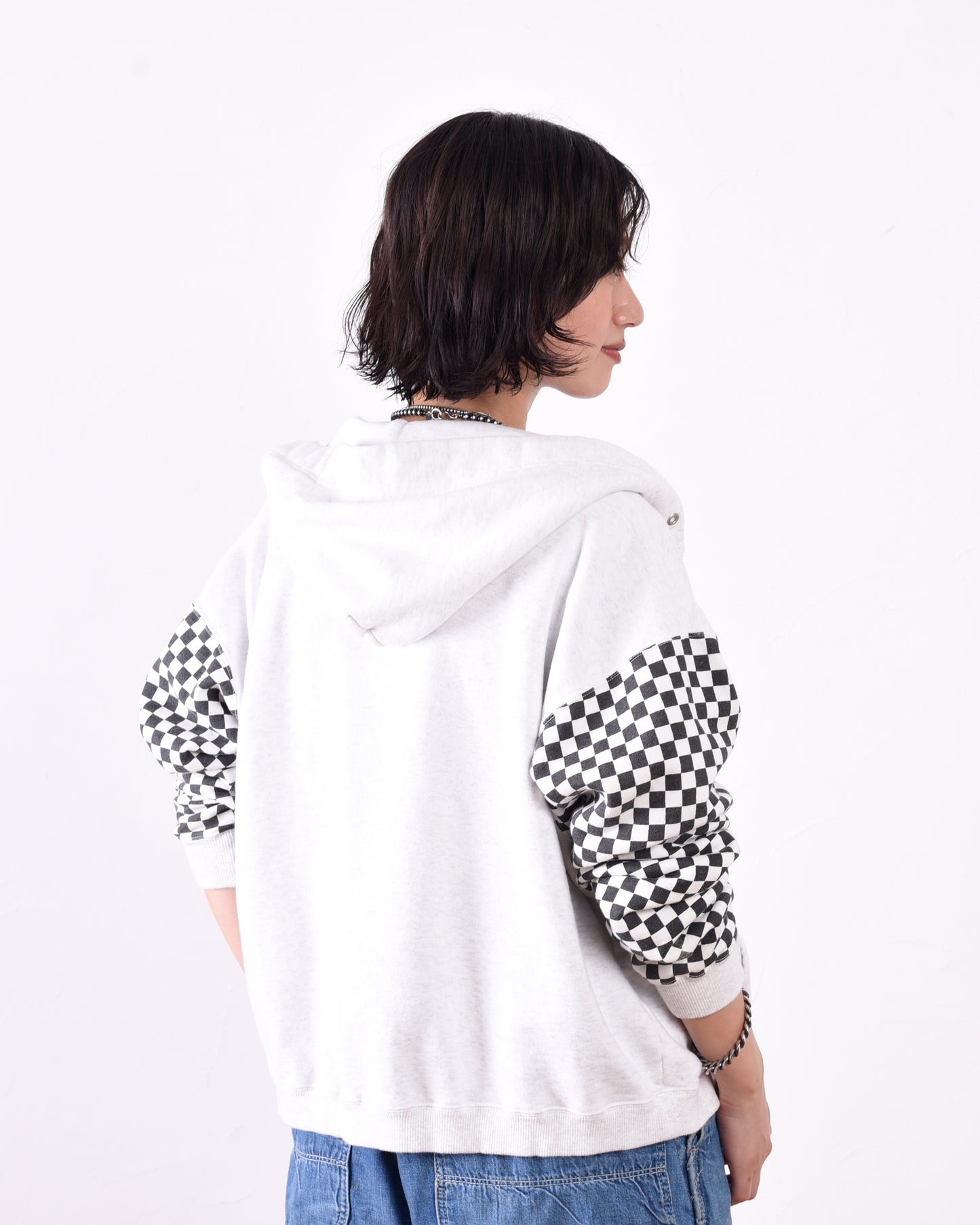 LW Checkered flag Zip parka