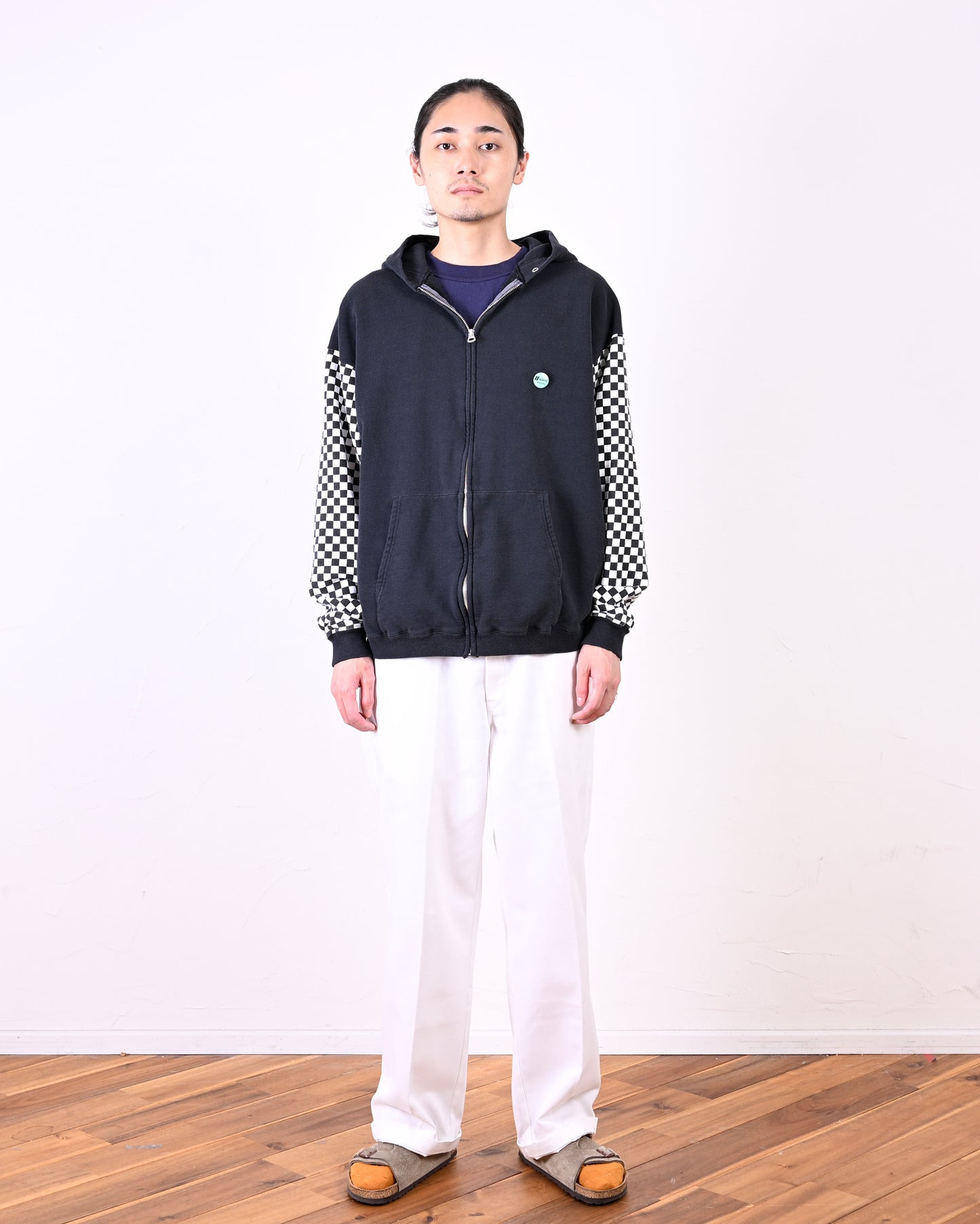 LW Checkered flag Zip parka