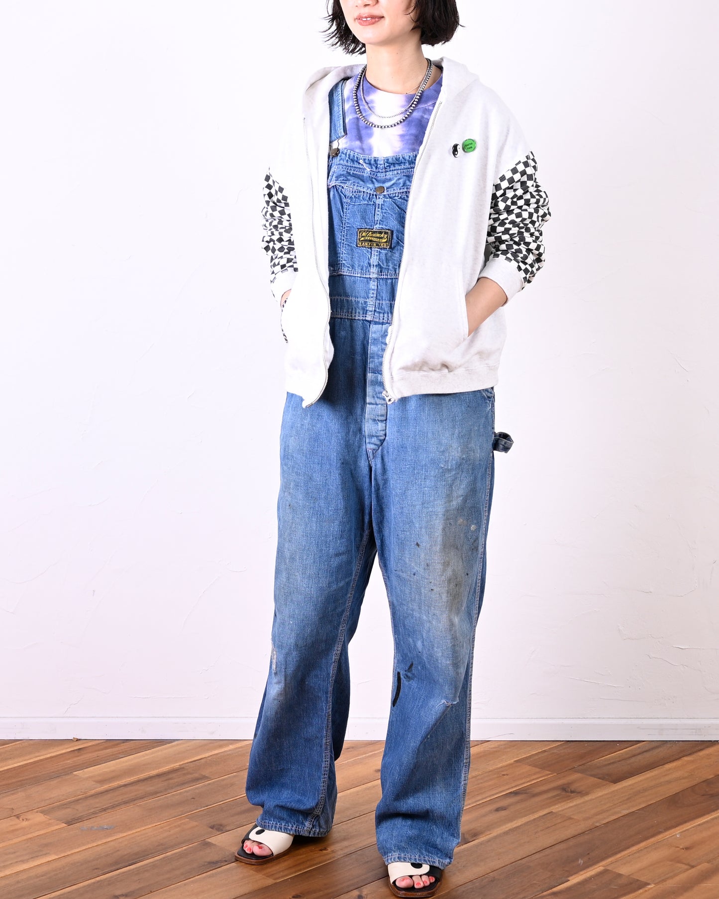 LW Checkered flag Zip parka