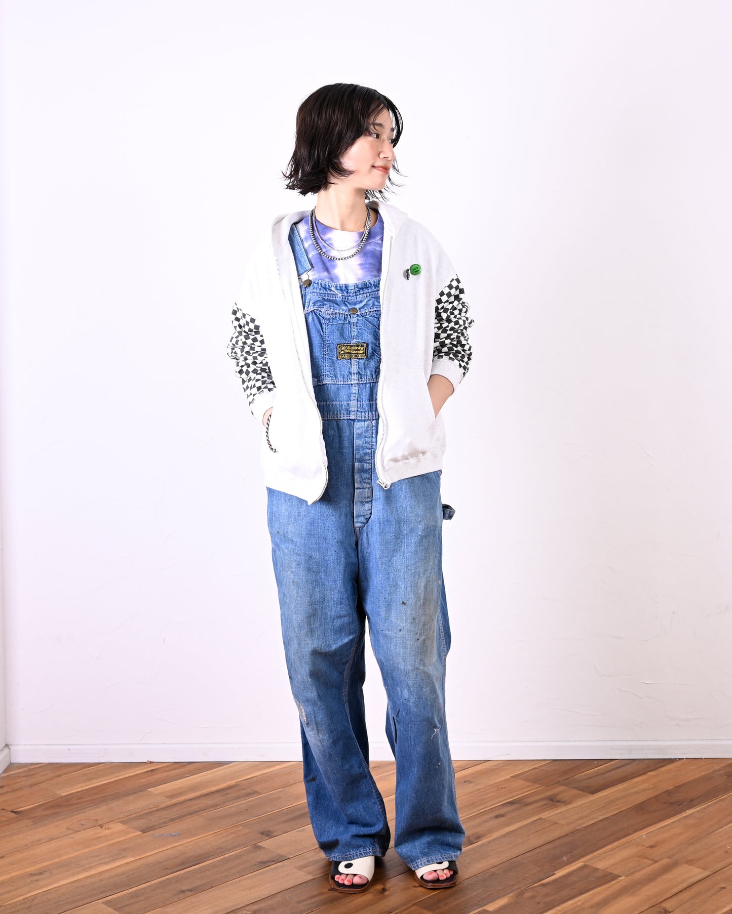 LW Checkered flag Zip parka