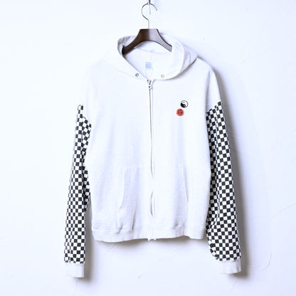 LW Checkered flag Zip parka | DEL:1中