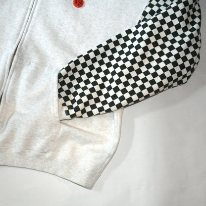 LW Checkered flag Zip parka | DEL:1中
