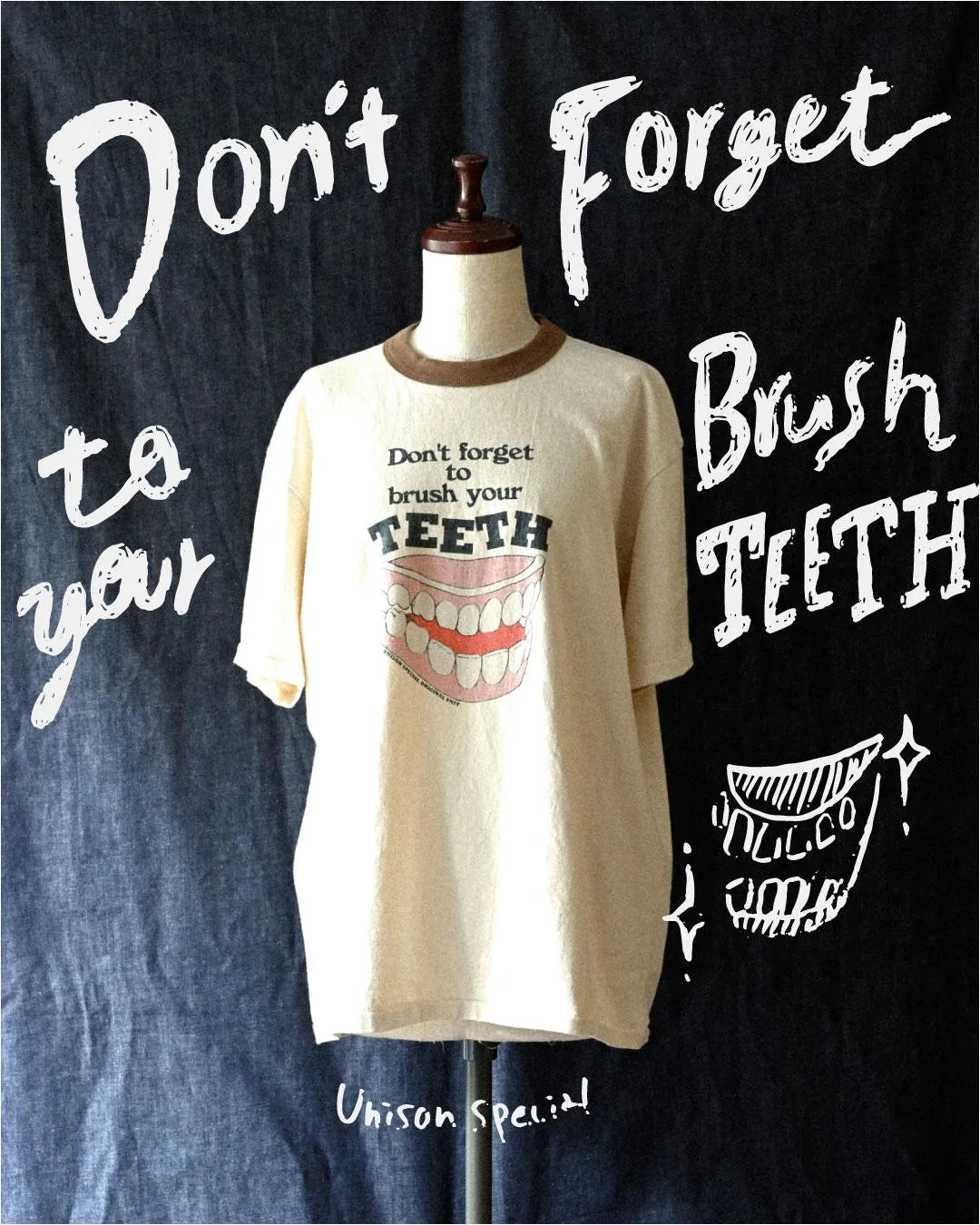 S/S NICKY RINGER TEE（TEETH)