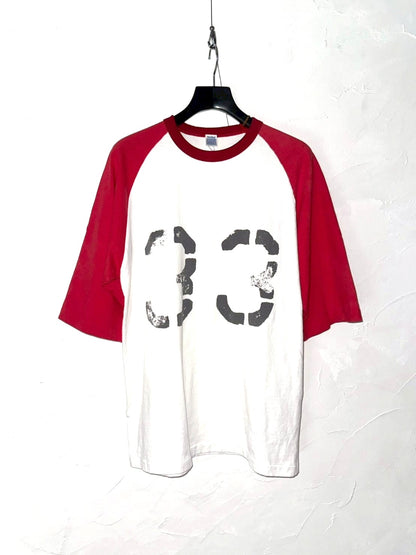 RAGLAN AGED TEE 33  DEL:3月