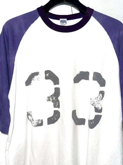 RAGLAN AGED TEE 33  DEL:3月