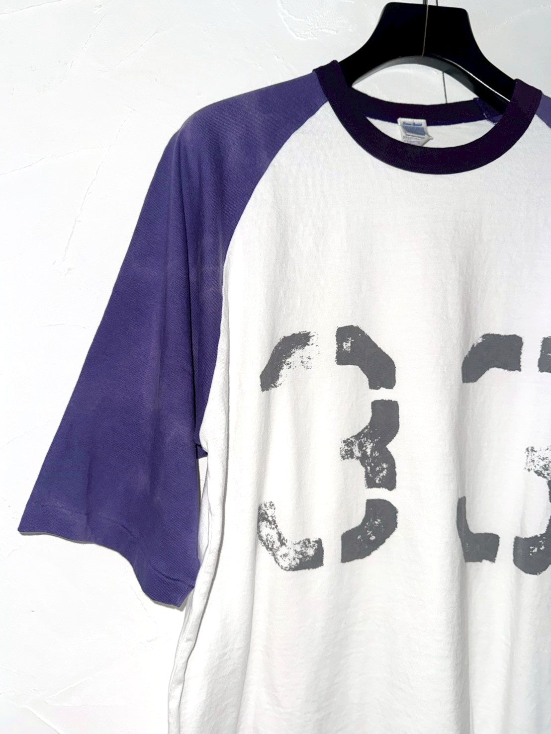 RAGLAN AGED TEE 33  DEL:3月