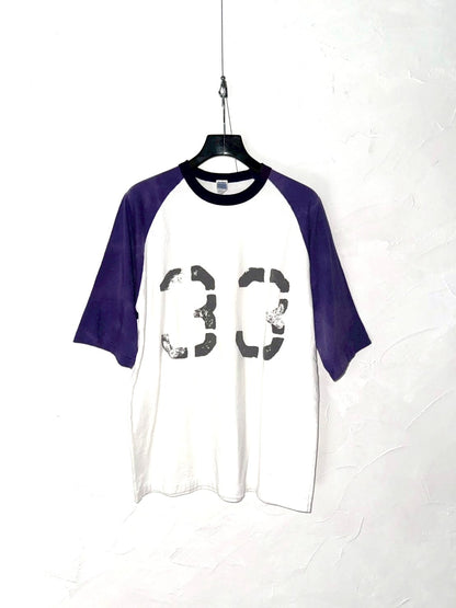 RAGLAN AGED TEE 33  DEL:3月