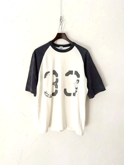 RAGLAN AGED TEE 33  DEL:3月