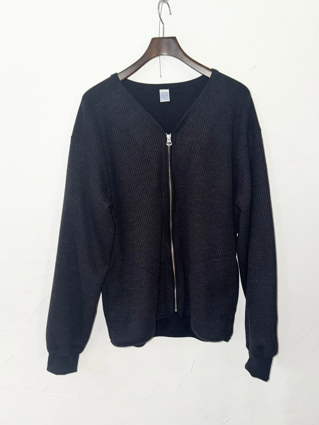 ★26AW★WOOL WAFFLE ZIP CARDIGAN