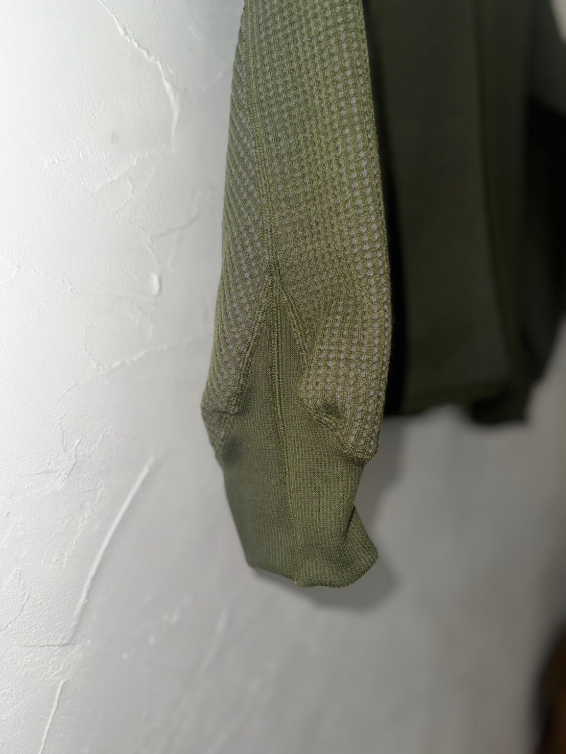 ★26AW★WOOL WAFFLE ZIP CARDIGAN
