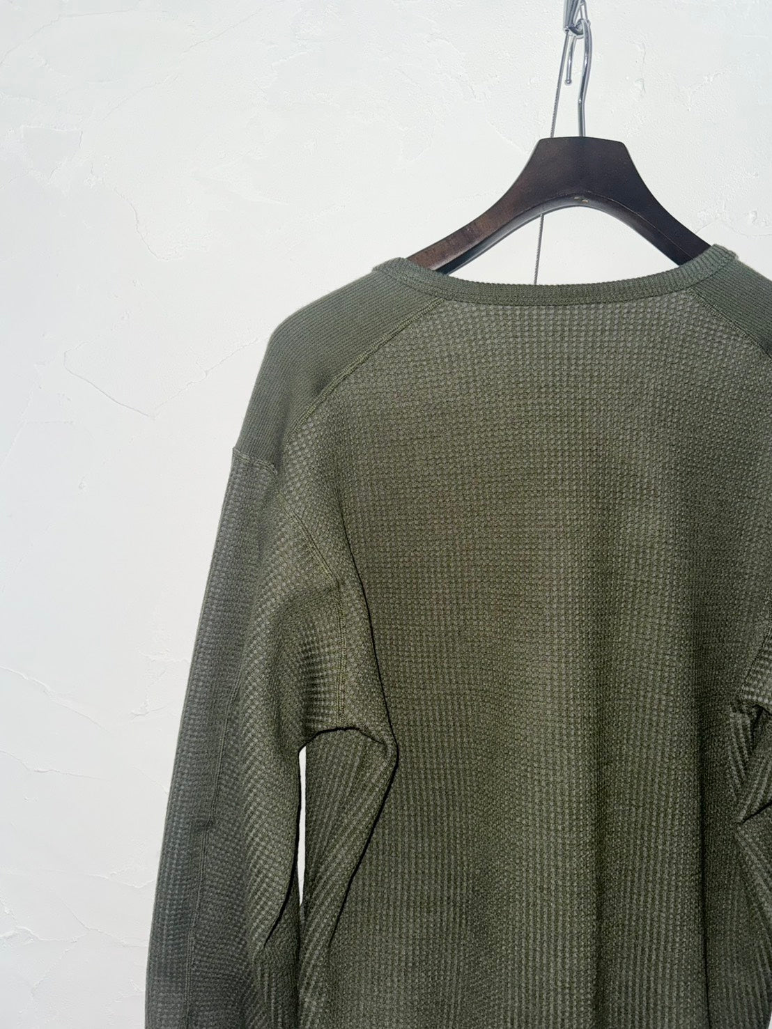 ★26AW★WOOL WAFFLE ZIP CARDIGAN