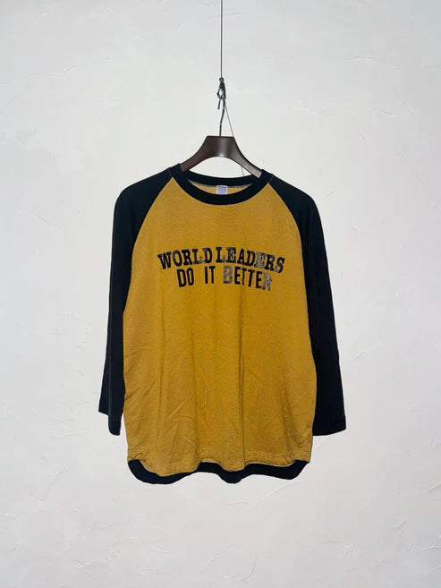 C/R RAGLAN TEE(WORLD LEADERS)