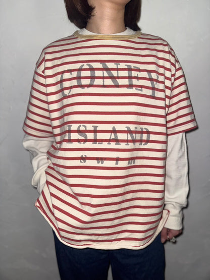 BORDER TEE（CONEY)