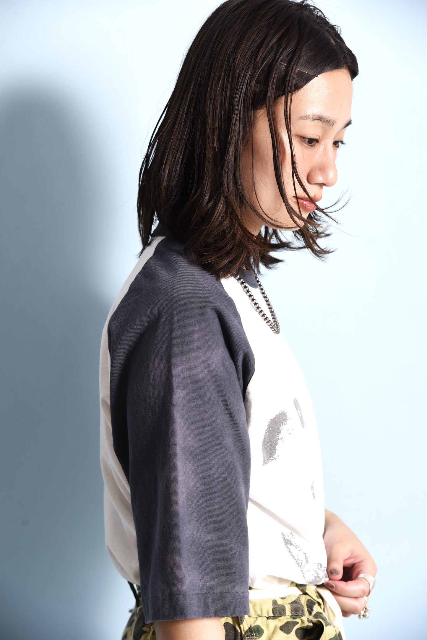 RAGLAN AGED TEE 33  DEL:3月