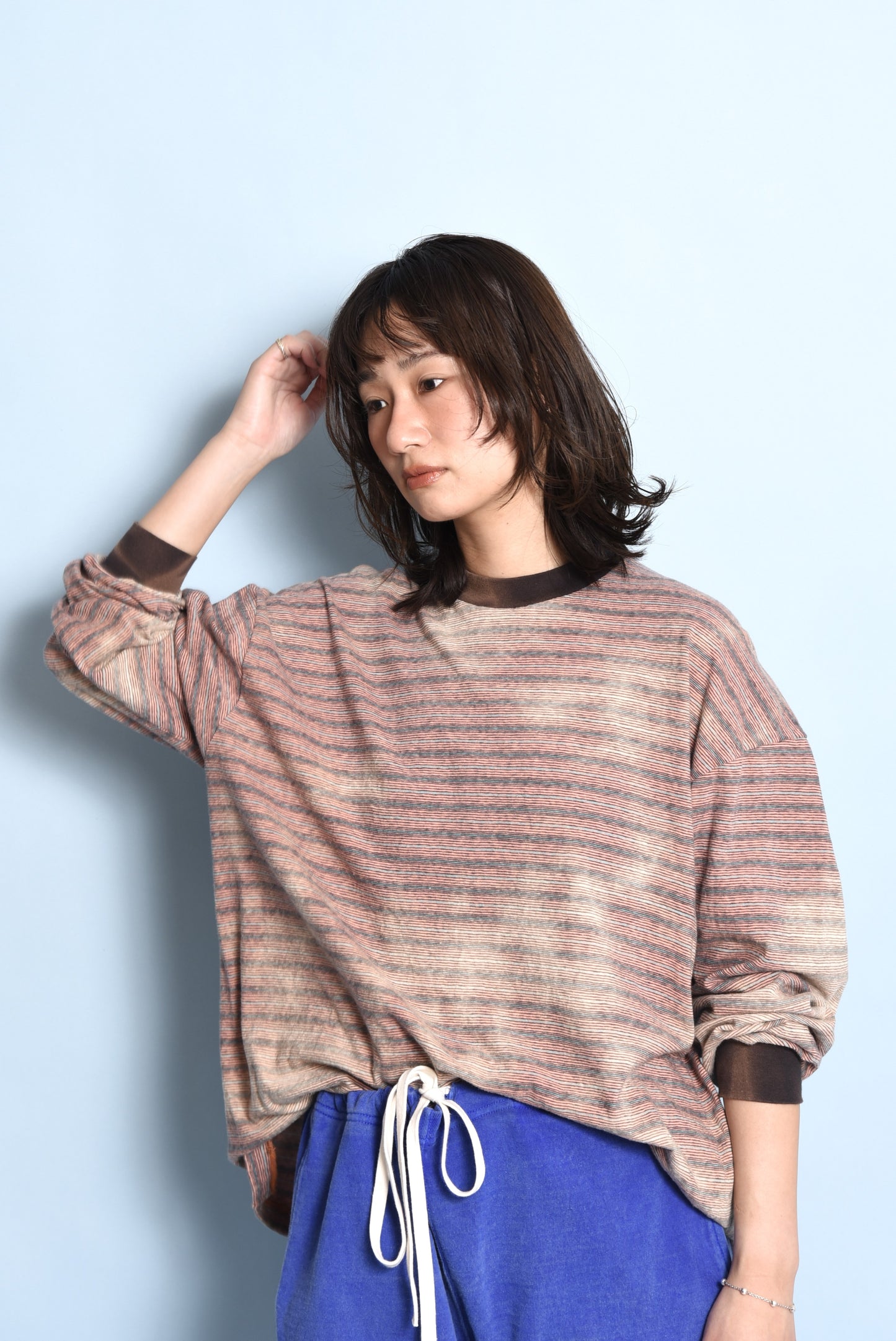 GIANT MULTI BORDER L/S TEE  DEL:2月