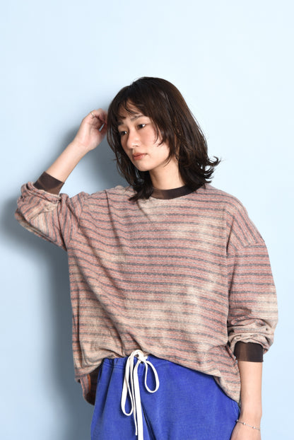 GIANT MULTI BORDER L/S TEE  DEL:2月