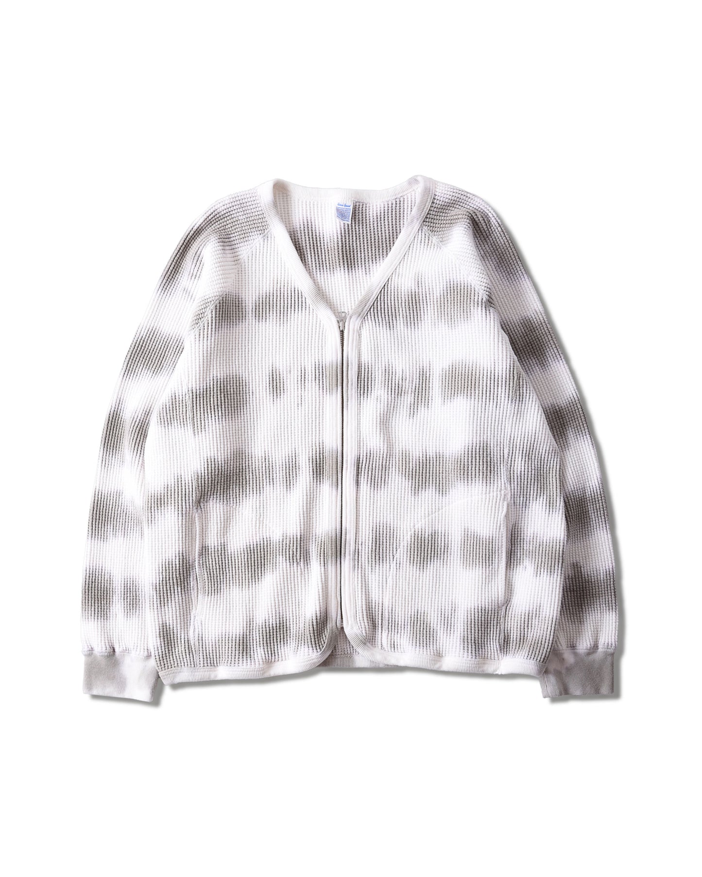 Max Weight Waffle Zip Cardigan(K-dye)