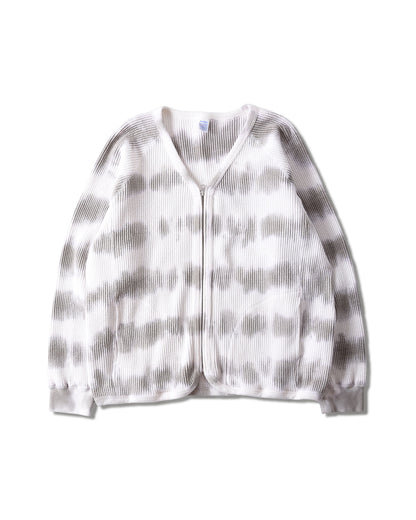 Max Weight Waffle Zip Cardigan(K-dye)