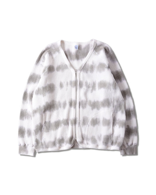 Max Weight Waffle Zip Cardigan(K-dye)