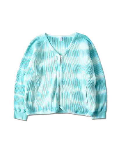 Max Weight Waffle Zip Cardigan(K-dye)