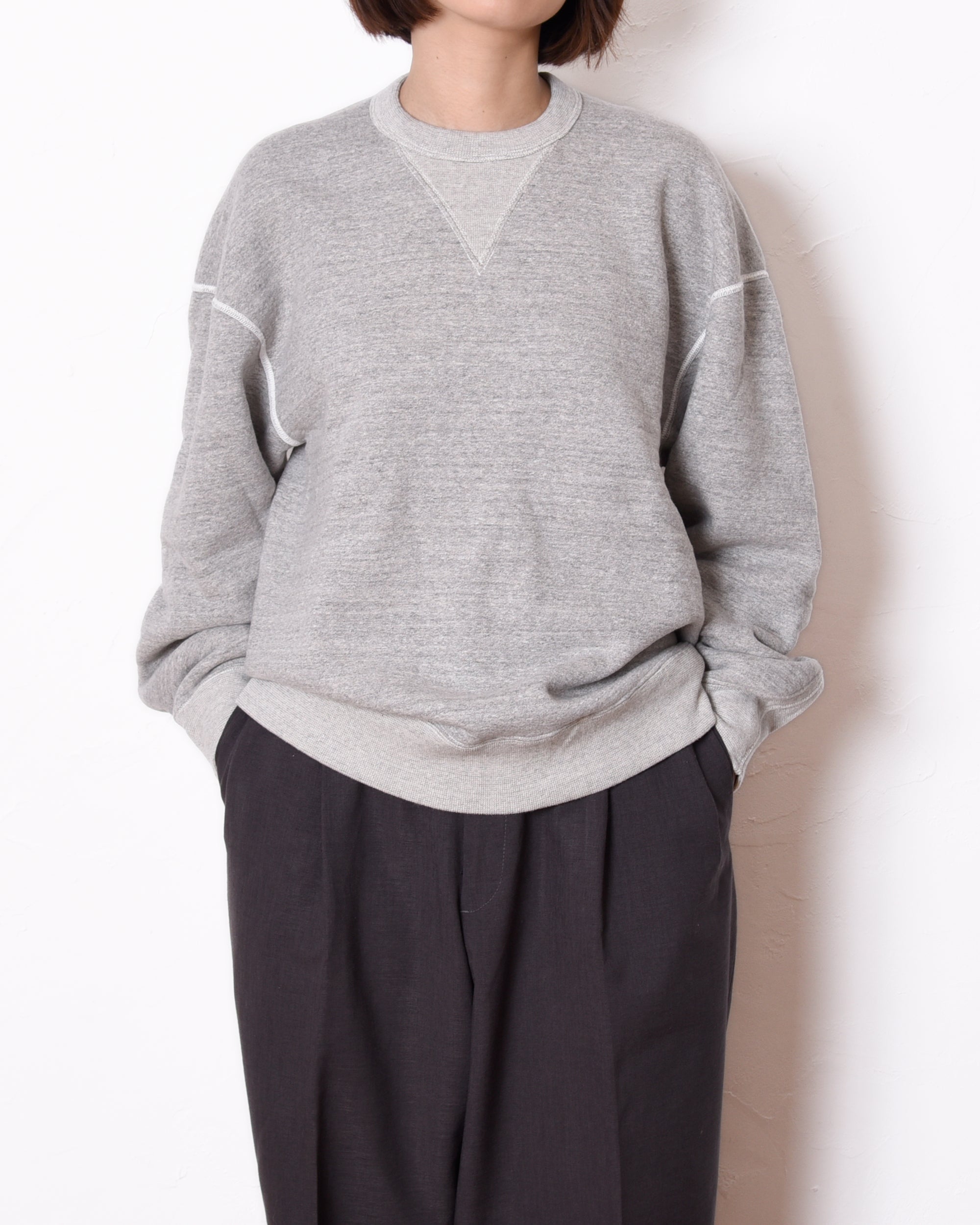 SINGLE LOOP PIERRE Crew ｜吊り編ファブリック｜ユニオンスペシャル